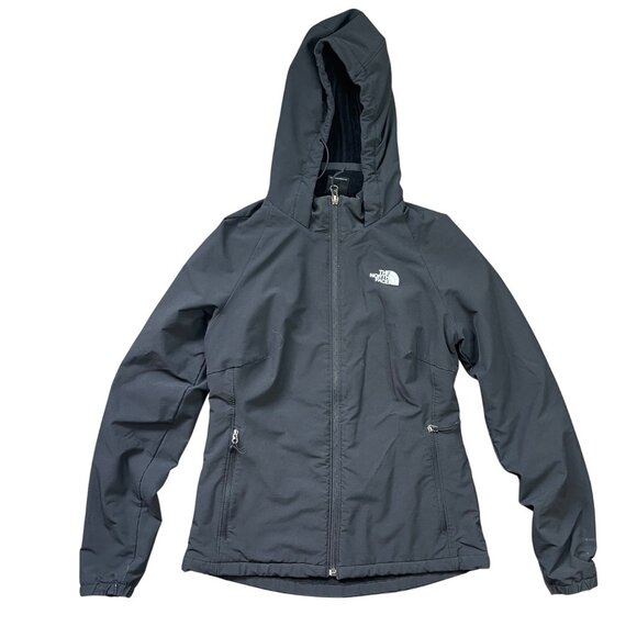The North Face Shelbe Raschel‎ Hoodie Windwall Jacket Women's Size Small Black - Picture 1 of 12